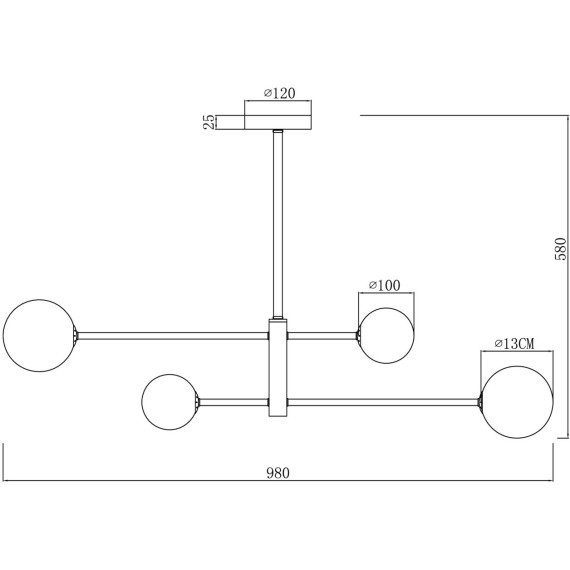 Потолочный светильник Freya FR5376CL-04B