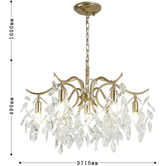 Подвесная люстра хрустальная Brillo 3003-7P