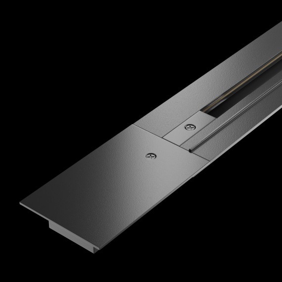 1м черный встраиваемый в ГКЛ однофазный шинопровод Maytoni TRX004-111B