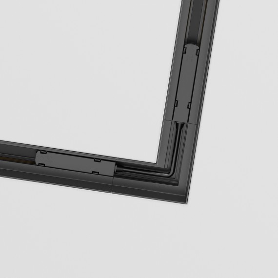 Угловой коннектор для шинопроводов в ГКЛ 12.5мм Maytoni Gravity TRX010CL-22B