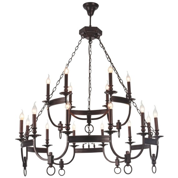 Люстра Crystal Lux SUERTE BROWN SP12+6