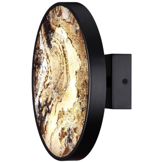 5064/15WL L-VISION ODL24 черн./серо-беж./металл/натур.камень/акрил Настенн.светильн. с переключ.цветов.темпер. LED 15W 3000К/4000K/6000K BERGI