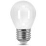 105202105 Лампа Gauss LED Filament Шар OPAL E27 5W 420lm 2700K 1/10/50