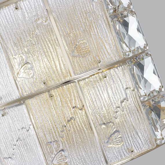 5070/2W HALL ODL24 499 золото/прозрачный/матовый/металл/хрусталь/стекло Бра E14 2*40W FIESTA