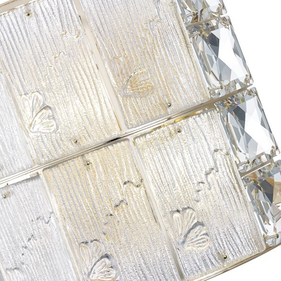 5070/2W HALL ODL24 499 золото/прозрачный/матовый/металл/хрусталь/стекло Бра E14 2*40W FIESTA