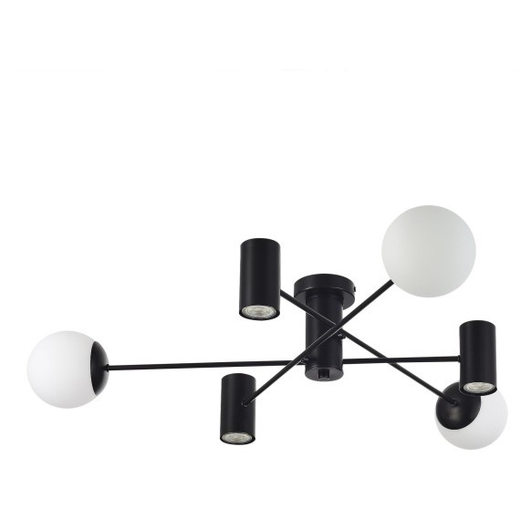 SLE1105-402-06 Светильник потолочный Черный/Белый GU10+E27 3+3*5+60W RAITO