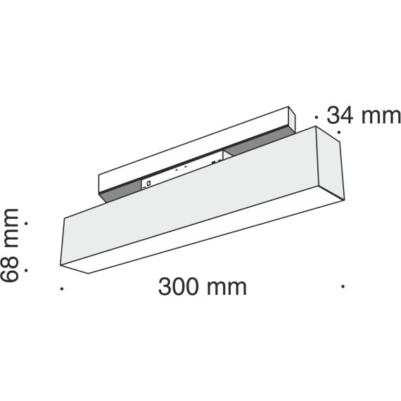 TR012-2-12W3K-B Трековый магнитный светодиодный светильник Maytoni Gravity CRI90+ 3000К 750Лм 120° 12Вт