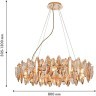 4719-12P, Подвесная люстра, D800xH210/1100, 12xE14x40W, excluded