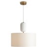 Подвесной светильник с тканевым плафоном и керамическим основанием E27 Freya Ceram FR5491PL-01BS