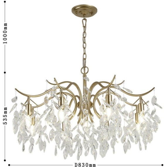 Подвесная люстра хрустальная Brillo 3003-9P