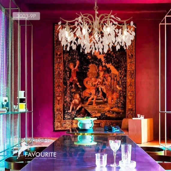 Подвесная люстра хрустальная Brillo 3003-9P