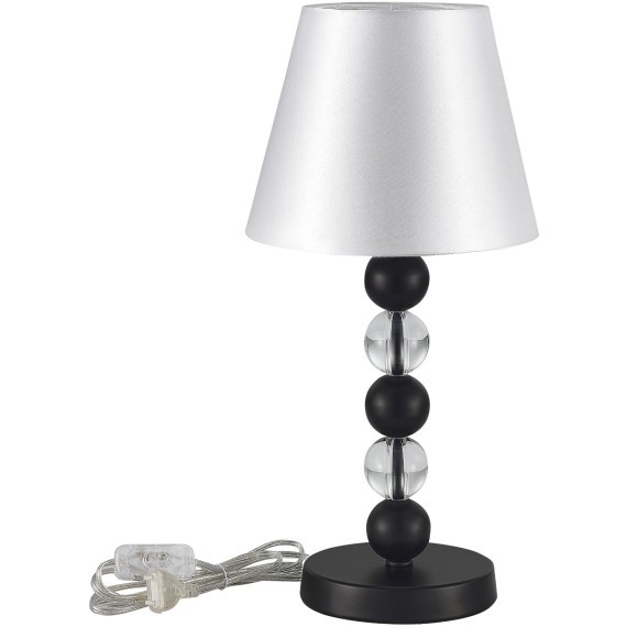 SL2003.404.01 Прикроватная лампа ST-Luce черный/белый E27 1*40W AURORA