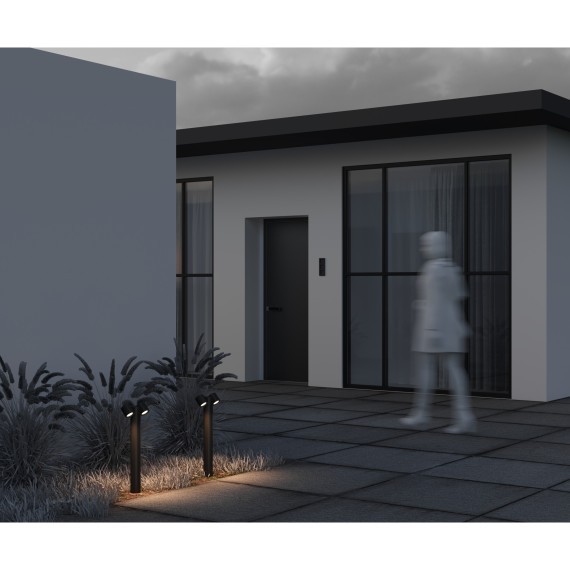 Уличный наземный светильник Maytoni O010FL-02B Wall Street IP54 под лампы 2xGU10 50W