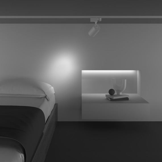 Трековый светильник трехфазный 220V светодиодный Vuoro TR029-3-10W3K-S-W