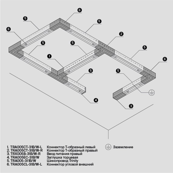 Соединитель Accessorises TRA005CL-31B-L