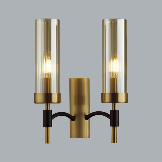 6538/2W CLASSI LN23 167 чёрный, латунь Бра E14 2*40W 220V SHARON