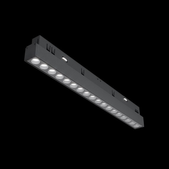 TR031-2-18W4K-B Трековый магнитный светодиодный светильник Maytoni Exility CRI90+ 4000К 1350Лм 36° 18Вт