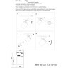Однофазный двужильный трековый светильник Crystallux CLT 0.31 001 60 BL-GO под сменную лампу GU10