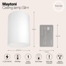 Накладной потолочный светильник Maytoni C014CL-01W Slim под лампу 1xGU10 50W