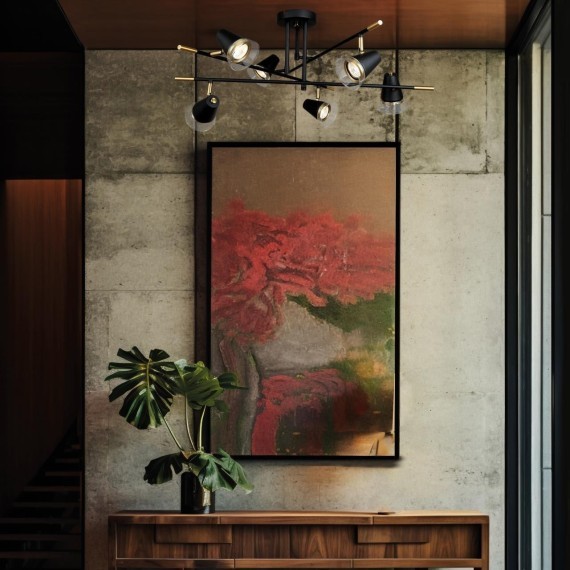 4618-6C, потолочная люстра, D770xH360, 6xGU10x35W, excluded