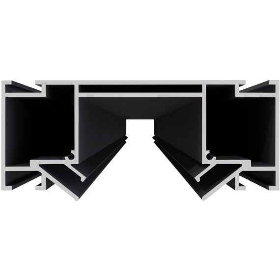 ST1047.439.02 Профиль для монтажа 48 под натяж. потолок ST-Luce Черный L3000мм (Заглуш внеш 2 в ком) SKYLINE 48+