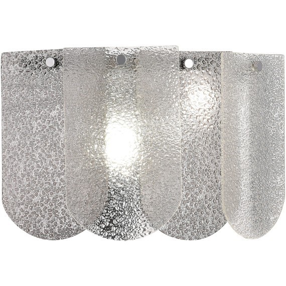 SLE1125-101-02 Светильник настенный Хром/Прозрачно-Дымчатый E14 2*40W ERZO