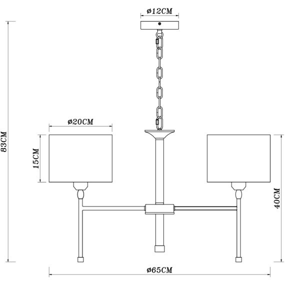 A4090LM-5BK Подвесная люстра с черно-бронзовым основанием и тканевыми белыми плафонами, 5 ламп Е27 Arte Lamp JAMIE