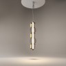 Подвесной светодиодный светильник с 5 дымчатыми стеклянными плафонами Maytoni Ritmo MOD381PL-L30CH3K