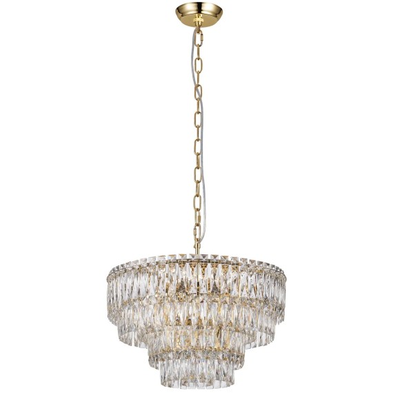 Люстра подвесная классическая хрустальная под лампы E14 Favourite 4781-10P