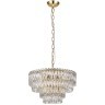 Люстра подвесная классическая хрустальная под лампы E14 Favourite 4781-10P