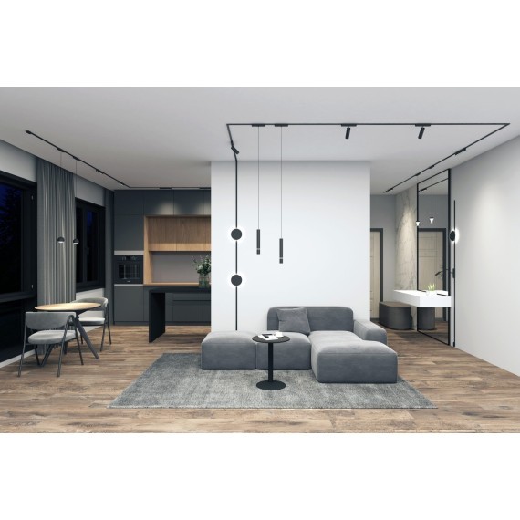 DK5377-BK Трековый магнитный светодиодный SMART (TUYA, Алиса, Bluetooth, Wi-Fi) светильник Denkirs AIR 48V CRI95+ 2700-6500К 270Лм 120° 4Вт