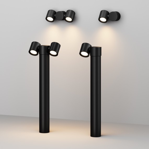 Уличный наземный светильник Maytoni O010FL-01B Wall Street IP54 под лампу 1xGU10 50W