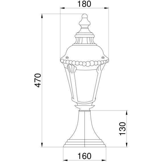 Уличный наземный светильник Maytoni O029FL-01BZ Goiri IP44 под лампу 1xE27 60W