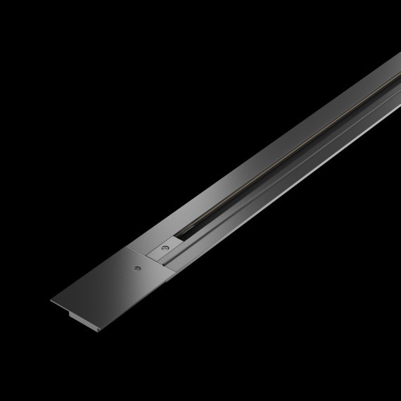 2м черный встраиваемый в ГКЛ однофазный шинопровод Maytoni TRX004-112B