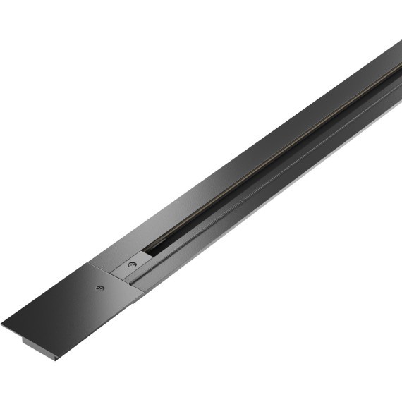 2м черный встраиваемый в ГКЛ однофазный шинопровод Maytoni TRX004-112B