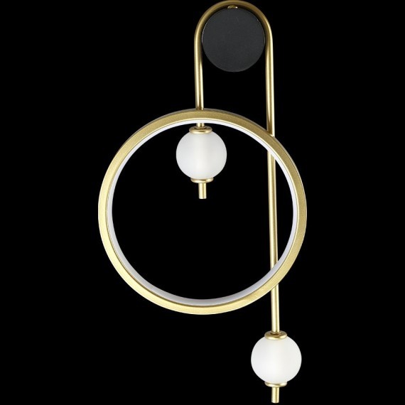 Бра Crystal Lux RODRIGO AP20W LED BLACK/GOLD