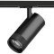 Трековый черный однофазный двужильный светильник 30W 2100Лм 20-55град с плоским креплением Canno Pro Lightstar C4307SS
