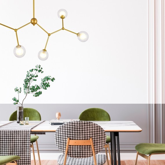 SLE1106-203-04 Светильник подвесной Золотистый/Прозрачный, Белый G9 4*5W ARCUS