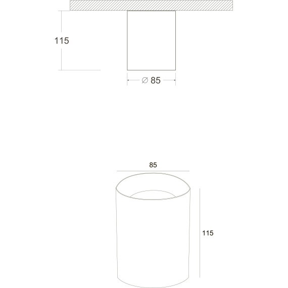 Накладной потолочный светильник Maytoni C014CL-01B Slim под лампу 1xGU10 50W