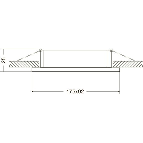 Встраиваемый светильник Maytoni DL024-2-02W Atom под лампы 2xGU10 50W