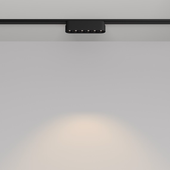 TR082-1-6W3K-M-B Трековый магнитный светодиодный светильник Maytoni Radity 48V CRI90+ 3000К 600Лм 36° 6Вт