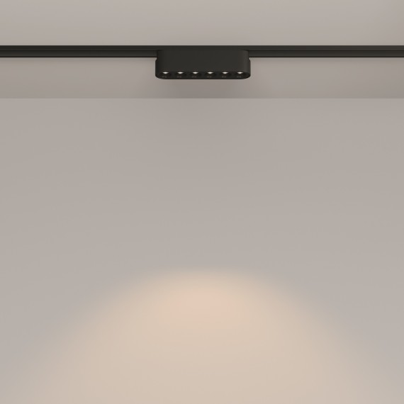 TR082-1-6W3K-M-B Трековый магнитный светодиодный светильник Maytoni Radity 48V CRI90+ 3000К 600Лм 36° 6Вт