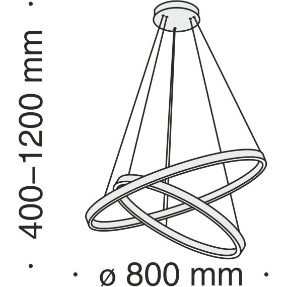 Подвесной светильник Maytoni Rim LED 4000K Ra90 Lm2150 220V  MOD058PL-L74B4K