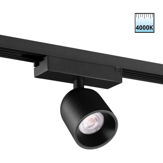 359808 Черный светодиодный однофазный трехжильный трековый светильник 10Вт 882Лм 4000К 32° CRI≥90 180-265V IP20 Novotech SOLETTE