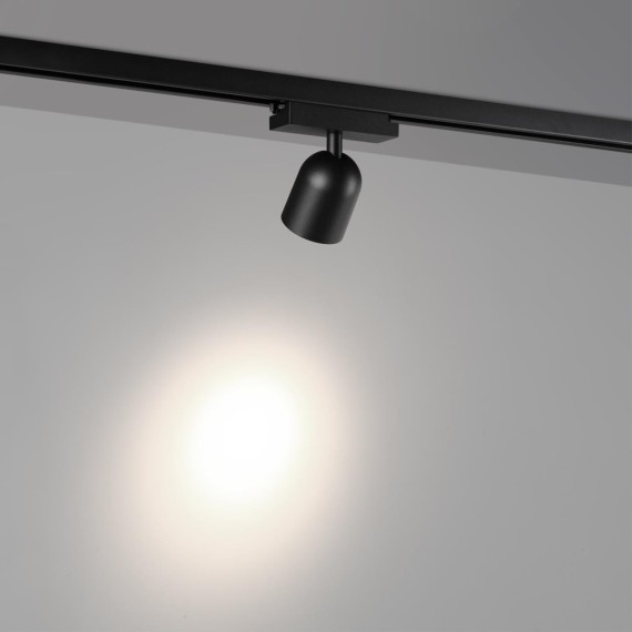 359808 Черный светодиодный однофазный трехжильный трековый светильник 10Вт 882Лм 4000К 32° CRI≥90 180-265V IP20 Novotech SOLETTE