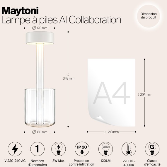 Аккумуляторный светильник Maytoni MOD229TL-L3W3K1