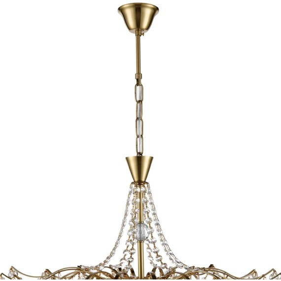 8243/8 CLASSI LN25 латунь металл/хрусталь Люстра подвесная E14 8*40W 220V KRISTINA