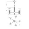 Люстра подвесная Maytoni DIA008PL-05CH Talento под лампы 5xE14 40W