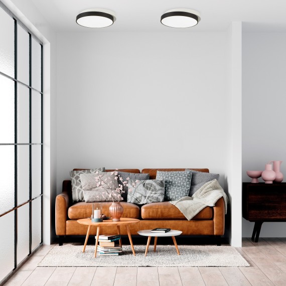 SLE200702-01 Светильник потолочный Черный, Белый/Белый LED 1*45W 3000K/4000K/6000K QVO