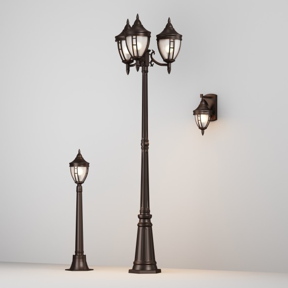 Уличный наземный светильник Maytoni O026FL-03B Rivoli IP44 под лампы 3xE27 60W